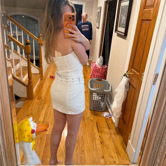 Superdown White Strapless Mini Dress - Picture 2 of 3